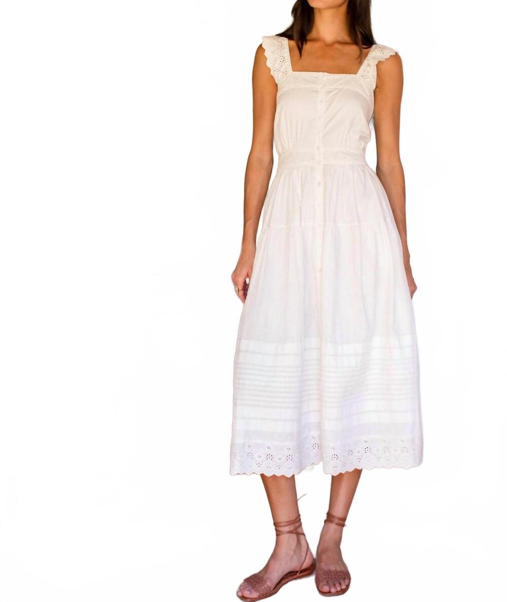 NEW MAREA frida dress in white